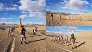 Independence Day 2020 Celebrations: ITBP Jawans Hoist National Flag at Altitude of 17,000 Feet in Ladakh on I-Day, View Pics
