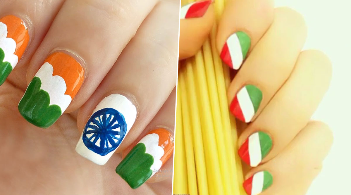 Cute Tricolour Nail Art for Independence Day 2020: DIY Tutorial Videos to  Paint Indian Flag Colours on Your Nails For 15th of August Swatantrata  Diwas Celebrations | 🙏🏻 LatestLY