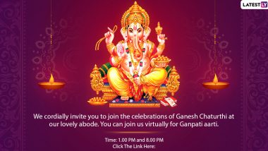 Last-Minute Ganpati Darshan 2020 Invitations Amid Social Distancing: WhatsApp Messages, Images and Marathi Text Formats to Welcome Guests Into Your Homes For Ganeshotsav