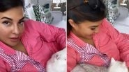 Jacqueline Fernandez Is Having a Pink Pyjama Moment With Her Cat!