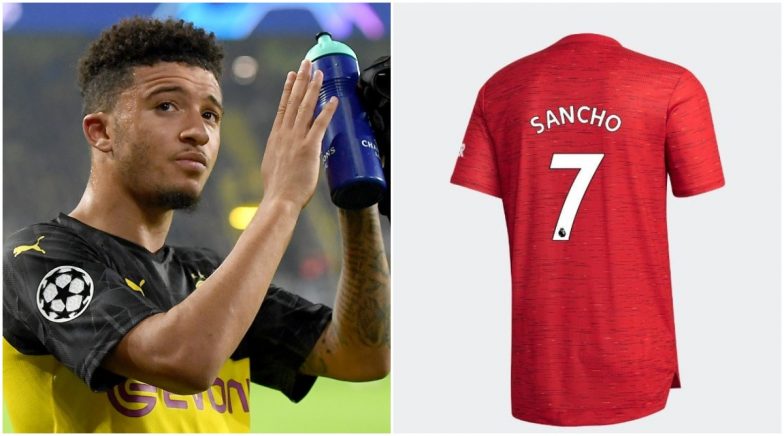 sancho manchester united jersey