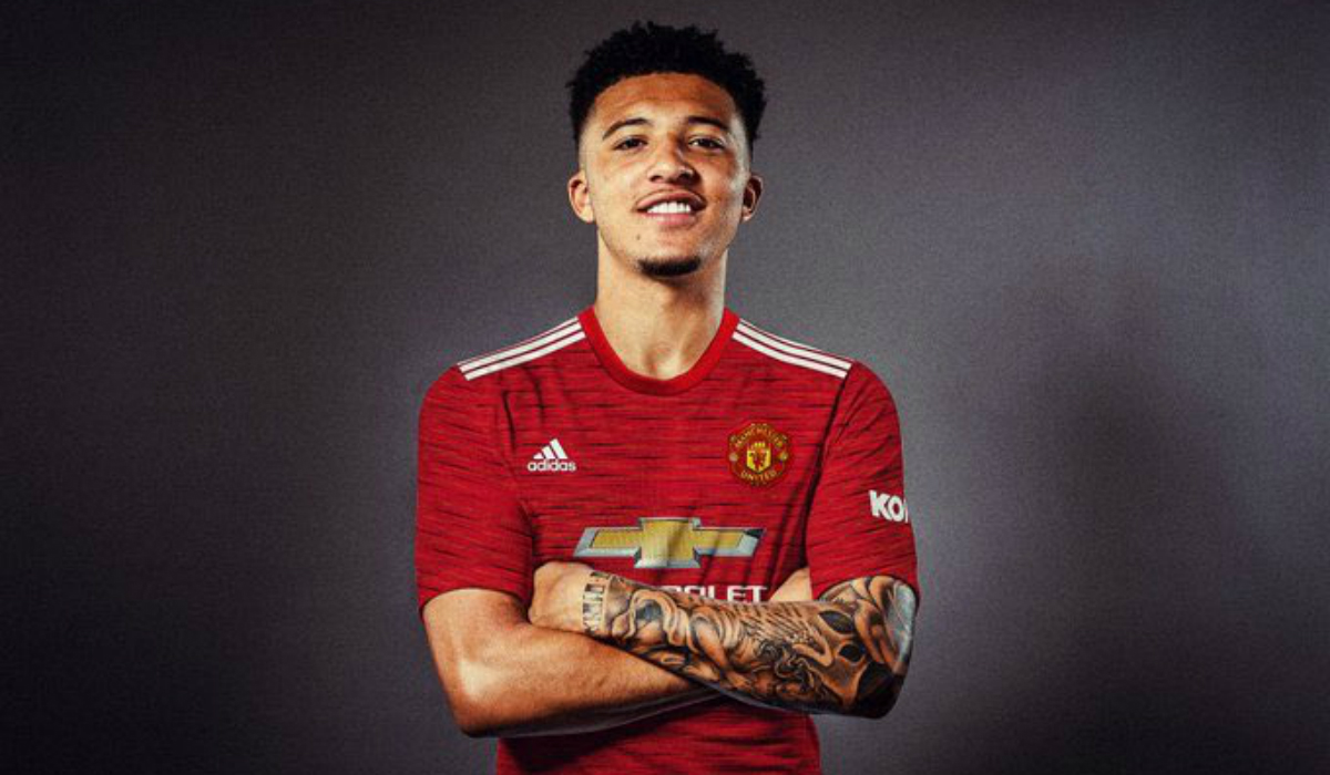 Jadon Sancho in Manchester United Jersey Fan-Made Images ...