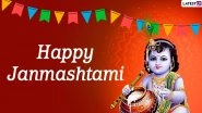 Janmashtami 2020 Greetings & Lord Krishna HD Images for Free Download Online: Wish Happy Gokulashtami With Kanha Photos, WhatsApp Stickers, Quotes and GIF Messages