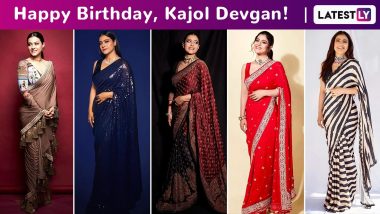 Kajol Devgan Birthday Special: A Fine Saree Repertoire Laced With Subtle Glam and Oodles of Sass!