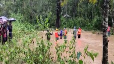 Karnataka Rains: NDRF Rescues 3-Month-Old Baby at Balegundi Village of Kodagu District