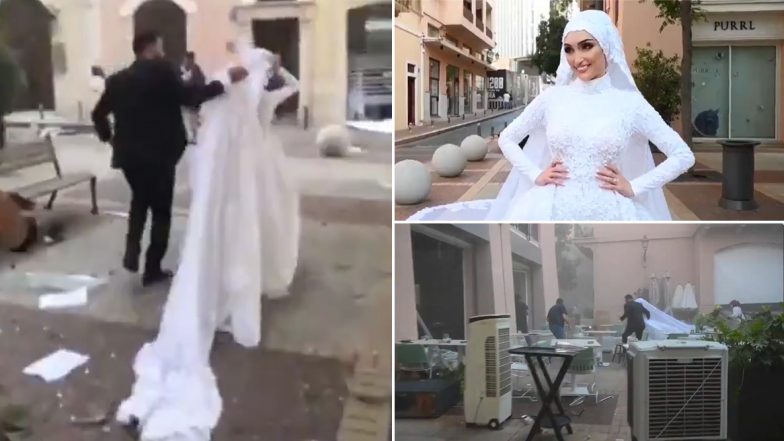 Terrifying! Lebanon Bride, Whose Wedding Photoshoot Was Interrupted by Massive Explosion in Beirut, Says 'Lucky to be Alive' After Dramatic Video Goes Viral