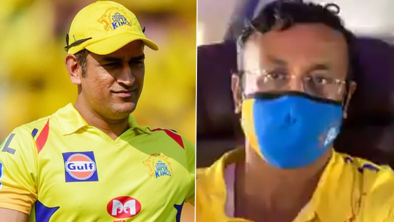 MS Dhoni Shows Another Glimpse of His Selfless Nature, Gives Away Business Class Seat to CSK Team Director During Flight to UAE for IPL 2020 (Watch Video)