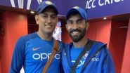 Dinesh Karthik, KKR Captain, Calls for BCCI to Retire &lsquo;Jersey Number 7&rsquo; in White-Ball Cricket as a Tribute to MS Dhoni After He Announced International Retirement (See Post)