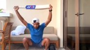 IPL 2020 Players Update: KXIP Batsman Mayank Agarwal Works Out With Cricket Bat Ahead of Upcoming Season (Watch Video)