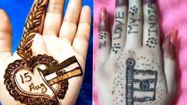 Independence Day Mehendi Designs Easy Tricolour Patterns And Henna Photos To Adorn Your Palms Ahead Of The National Festivals Watch Videos Latestly