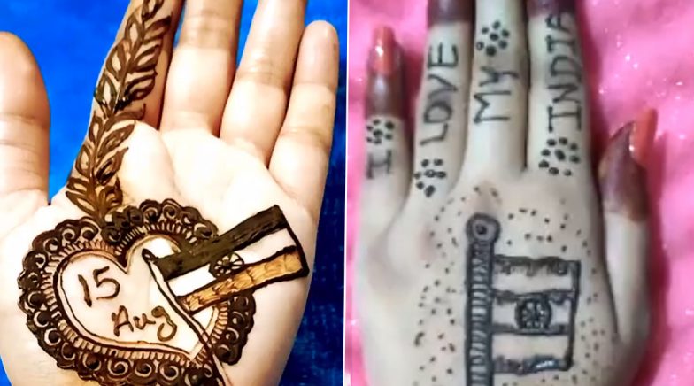 Independence Day Mehendi Designs Easy Tricolour Patterns And Henna Photos To Adorn Your Palms Ahead Of The National Festivals Watch Videos Latestly