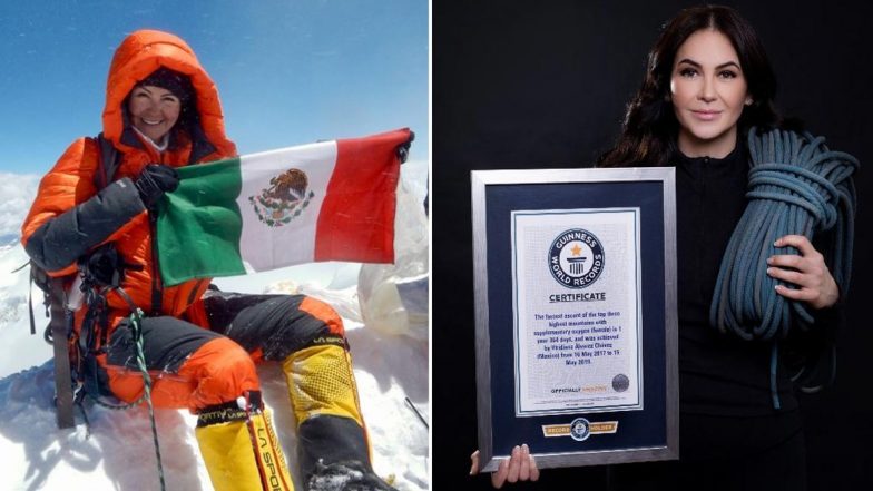 Viridiana Álvarez Chávez of Mexico Breaks Guinness World Records for Fastest Ascent of World’s Three Highest Mountains (Watch Video)