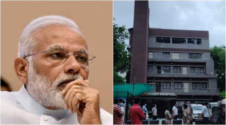 Shrey Hospital Fire in Gujarat: PM Narendra Modi Expresses Condolences to Bereaved Families