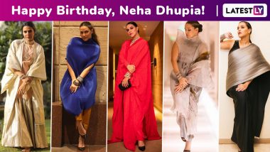 Neha Dhupia Birthday Special: Fiesty Chicness Galore, She Makes a Compelling and Sartorial Case for Unconventional Silhouettes Every Single Time!