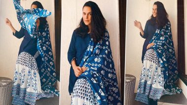 Neha Dhupia Looked Incredible in an Indigo Blue Gharara, This Style Could Be Yours Too, in Just Rs.3800!