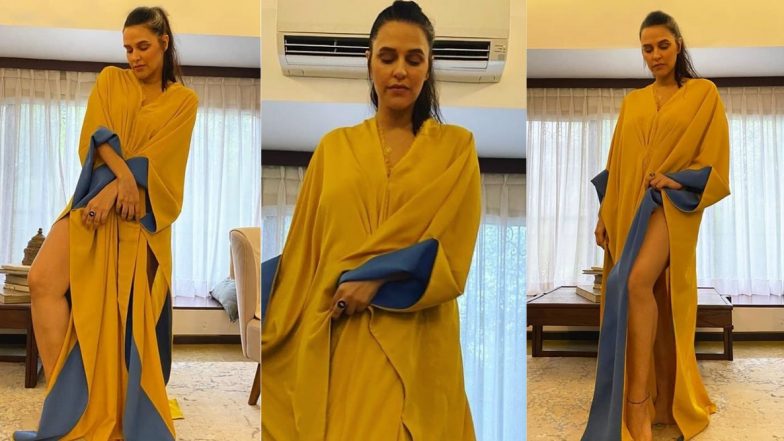 Neha Dhupia is Redefining The Stay-At-Home, Stay-Relaxed-Chic Vibe In This Breezy Kaftan Dress!