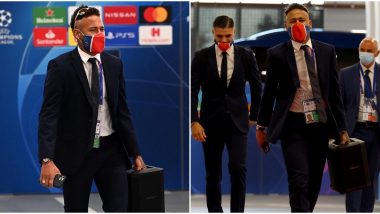 Neymar Arrives for Champions League Final Against Bayern Munich Carrying Big Music Box and Dancing His Way Into the Dressing Room (Watch Video)