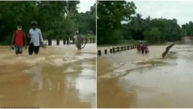 Flood Like Situation in Odisha Due to Heavy Rainfall, 7 Dead, 2 Missing (Watch Video)