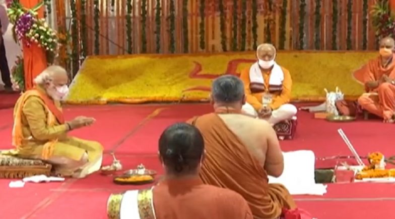 JP Nadda, Rajnath Singh Thank PM Modi for Fulfilling Devotees' Wishes by Laying Foundation Stone