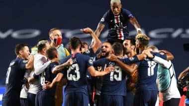 PSG vs RB Leipzig, UCL 2019–20 SF Goal Video Highlights: Marquinhos, Angel Di Maria and Juan Bernat Help Paris Saint-Germain Cruise to Maiden UEFA Champions League Final With 3–0 Win