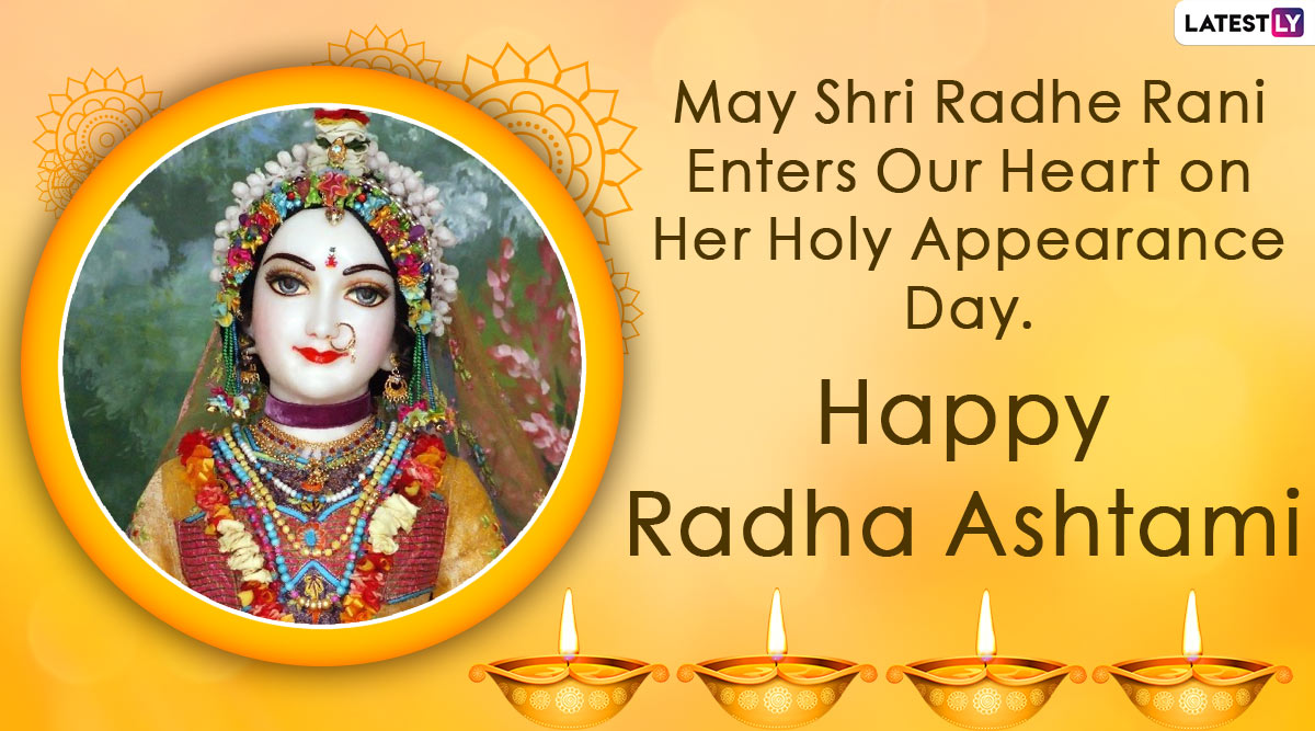 Happy Radha Ashtami 2020 Greetings: WhatsApp Messages, GIF Images ...