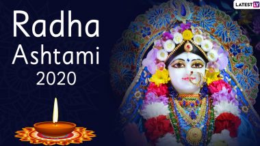 Radha Ashtami Images & HD Wallpapers For Free Download Online: Wish Radhastami 2020 With WhatsApp Stickers and GIF Greetings