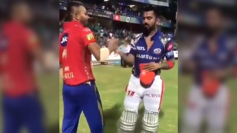 IPL 2020: Kings XI Punjab Relive Hardik Pandya and KL Rahul’s Jersey-Swap Moment Ahead of Indian Premier League 13 (Watch Video)