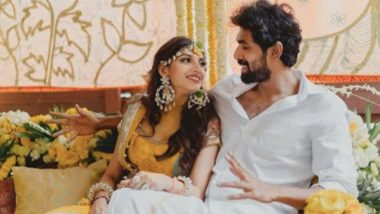 Rana Daggubati - Miheeka Bajaj Wedding: The Adorable Couple Get Captured In a Cute Candid Moment At Their Haldi Ceremony (View Pic)