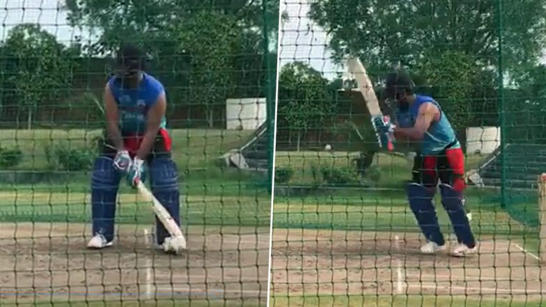 IPL 2020 Players’ Update: Delhi Capitals Star Rishabh Pant Launches ‘Ball in Orbit’ During Practice Session (Watch Video)