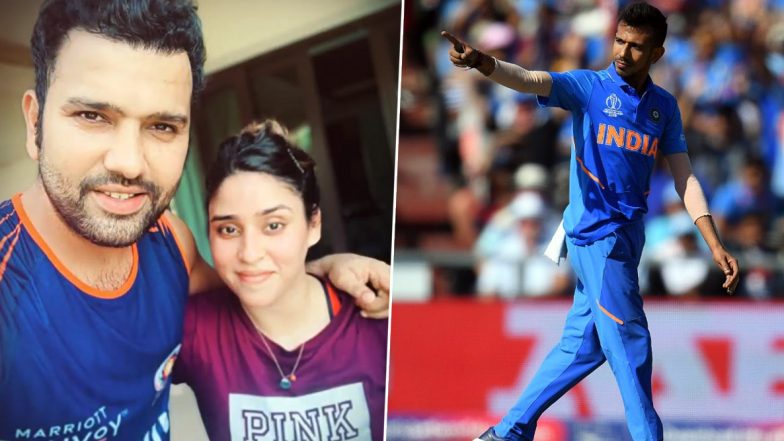 IPL 2020 Players’ Update: Mumbai Indians Captain Rohit Sharma Shares Workout Video With Wife Ritika, Yuzvendra Chahal Comes Up With Hilarious Comment