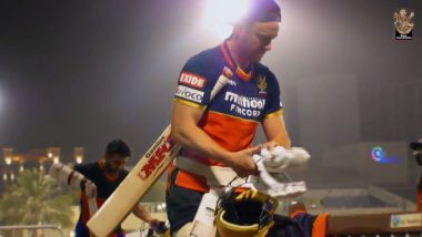 IPL 2020: AB de Villiers Says First Training Session on Sticky Wicket Was a ‘Great Challenge’