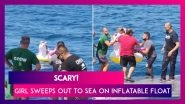 Unbelievable! 4-Year-Old Girl Sweeps Out To Sea On Inflatable Unicorn In Greece, Video Goes Viral