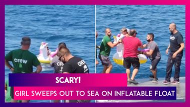 Unbelievable! 4-Year-Old Girl Sweeps Out To Sea On Inflatable Unicorn In Greece, Video Goes Viral