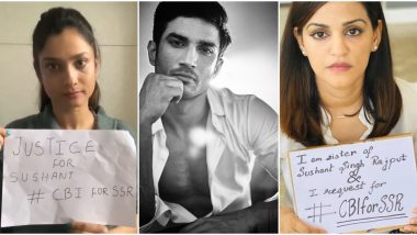 Sushant Singh Rajput Death Case: Supreme Court Hands Over Investigation to CBI, Shweta Singh Kirti and Ankita Lokhande React (View Tweets)