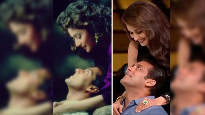 Madhuri Dixit Shares A Now And Then Picture With Salman Khan To Celebrate 26 Years Of Hum Aapke Hain Koun