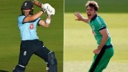 England vs Ireland 3rd ODI 2020: Sam Billings, Curtis Campher and Other Key Players to Watch Out in Southampton