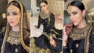 Sana Khan Had a Sensational Sharara Moment With a Maang Tika, Mehendi and an Impeccable Makeup!