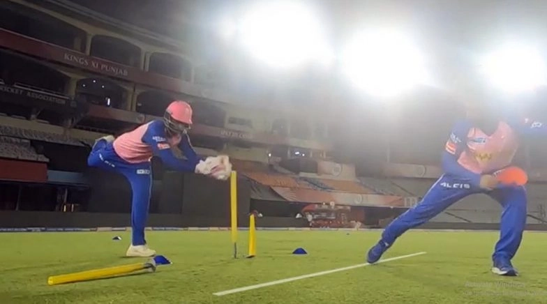 Rajasthan Royals Wicket-Keeper Sanju Samson Affects Lightning-Fast Stumping