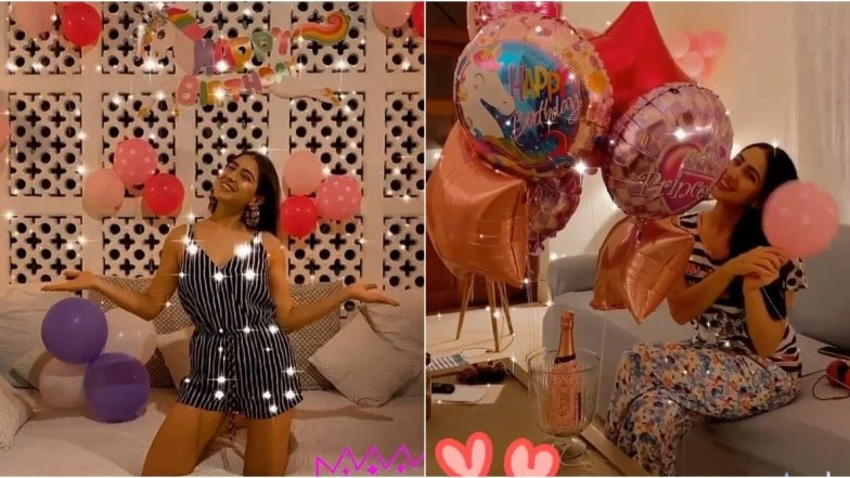 Sara Ali Khan Gets Dolled Up to Ring In Her 25th Birthday With a Fun Midnight Celebration (View Pics)