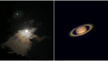 Saturn, Jupiter and Moon Align in Night Sky Once Again and People Haven't Missed Out on The Opportunity to Capture the Conjunction (Check Pics)