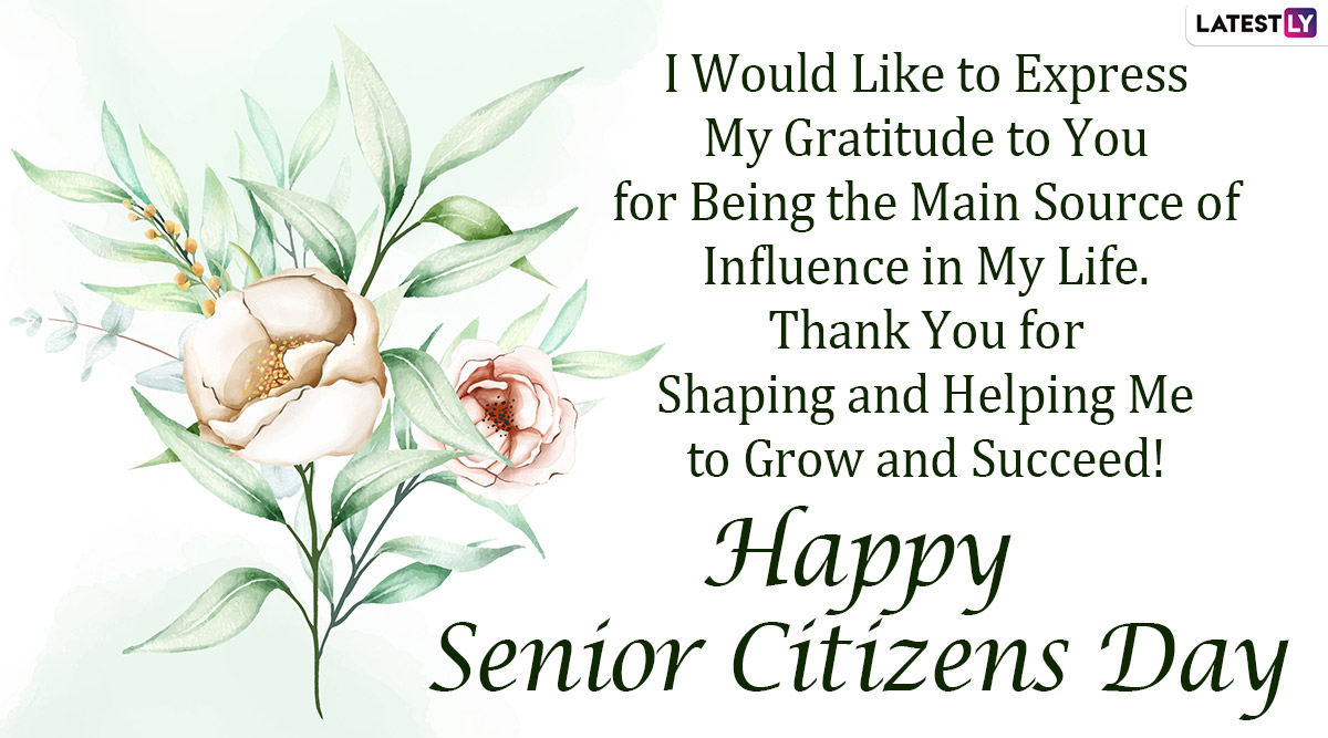 World Senior Citizen's Day 2022 Greetings & Photos: WhatsApp Messages,  Quotes, HD Images, SMS and Thoughts to Thank All the Older Adults! | ??  LatestLY