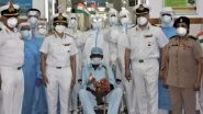 98-Year-Old Indian Army War Veteran Beats Coronavirus, Gets Warm Farewell on Discharge at Navy Hospital (Watch Video)