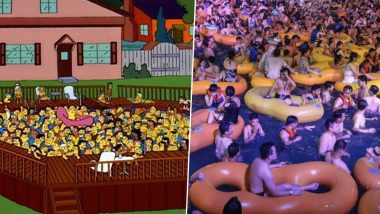 The Simpsons Predicted Wuhan Pool Party? Viral Pics Remind Netizens of Similar Scene From The Animated Show