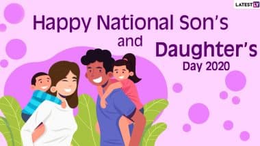 National Son's and Daughter's Day 2020 Messages and HD Images for Son: WhatsApp Stickers, Family Quotes, Facebook Greetings and Photos to Send Wishes To Your Son on This Day