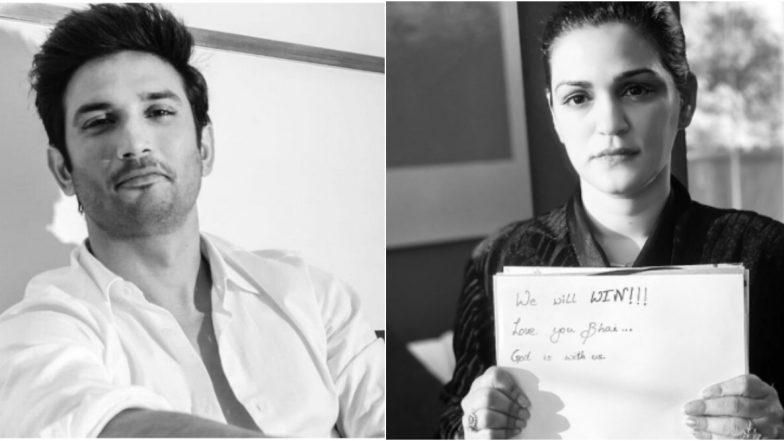 Sushant Singh Rajput's Sister Shweta Singh Kirti Shares a Post Saying 'We Will Win' After ED Interrogates Rhea Chakraborty