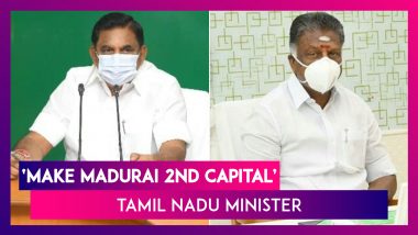 Tamil Nadu Minister RB Udhaya Kumar Proposes To Make Madurai The Second Capital Of The State