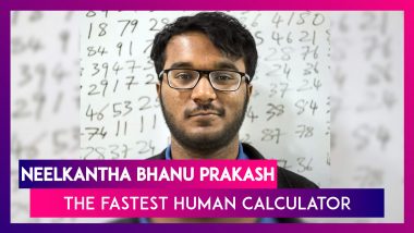 Neelkantha Bhanu Prakash Bags The Title Of The  World’s Fastest Human Calculator At The Age Of 20