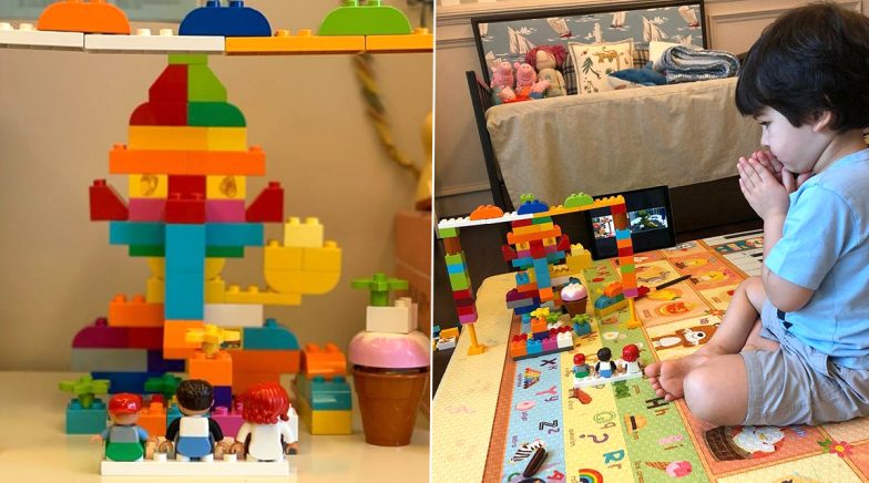 Ganesh Chaturthi 2020: Kareena Kapoor Khan Shares A Glimpse of Little Taimur’s Lego Ganpati