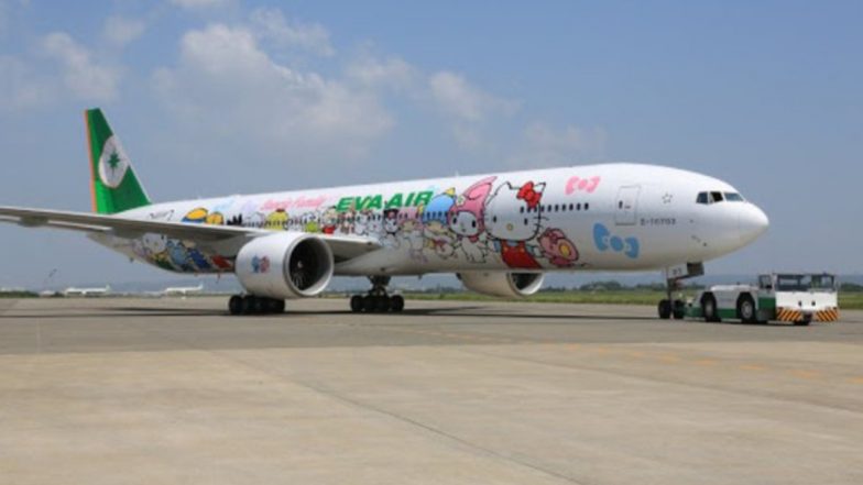 Hello Kitty Plane to Nowhere! Taiwan's EVA Air Introduces Special Flight on Father's Day 2020 Amid COVID-19 (See Pictures)