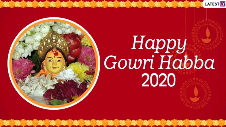 Gowri Habba 2020 Wishes and Messages: WhatsApp Stickers, Goddess Parvati HD Images, GIFs and Facebook Greetings to Send on the Festival Day